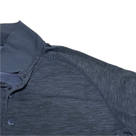 Lululemon vent tech polo shirt men’s size M blue train office travel - Picture 5 of 16